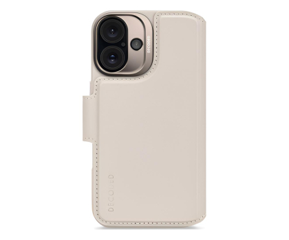 Etui do telefonów Decoded Leather Detachable Wallet iPhone 16 MagSafe clay D25IPO16DW5CY